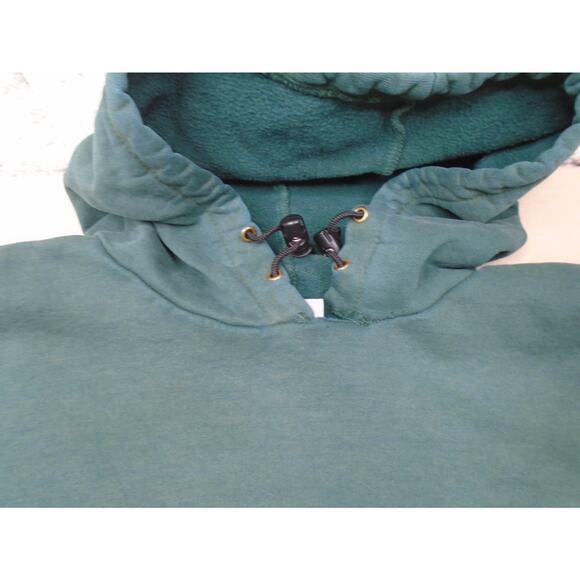 Vintage Carhartt Made in USA Green Hoodie Sweatshirt Large K132HTG Distressed - Picture 7 of 16